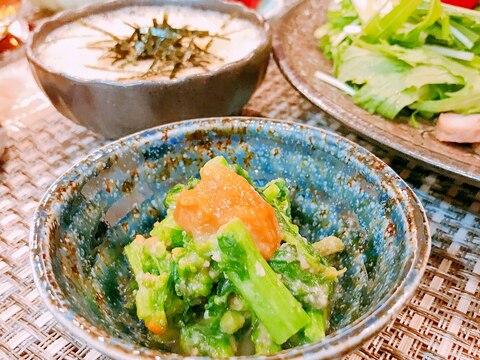 春の味♡菜の花の辛子味噌和え